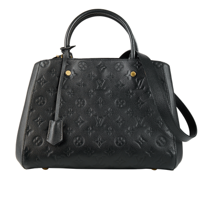 Montaigne MM, &pound;1,200, Handbags, Black, Leather, Front view